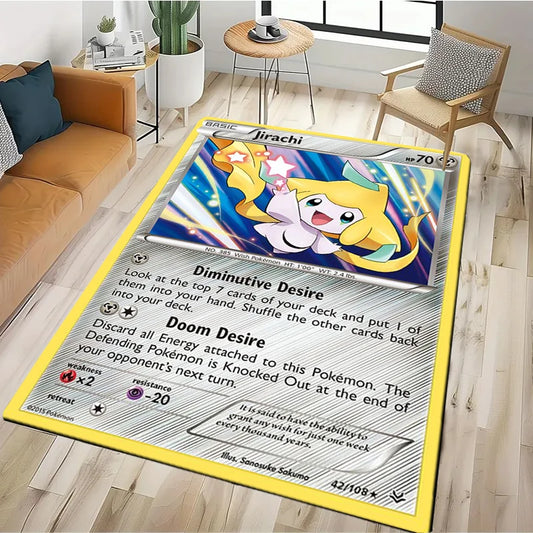 Jirachi Trading Card Floor Rug